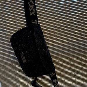 PINK Victoria's Secret Black Sparkle Crossbody Bag